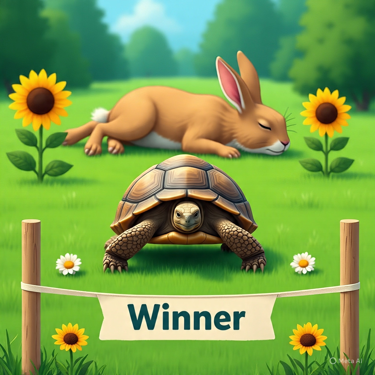 The Hare and the Tortoise – A Moral Story