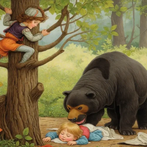 The Bear and Two Friends: A Moral Story